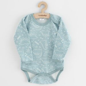 Baby bodysuit - lange mouwen - dino print - maat 74 (6-9m)