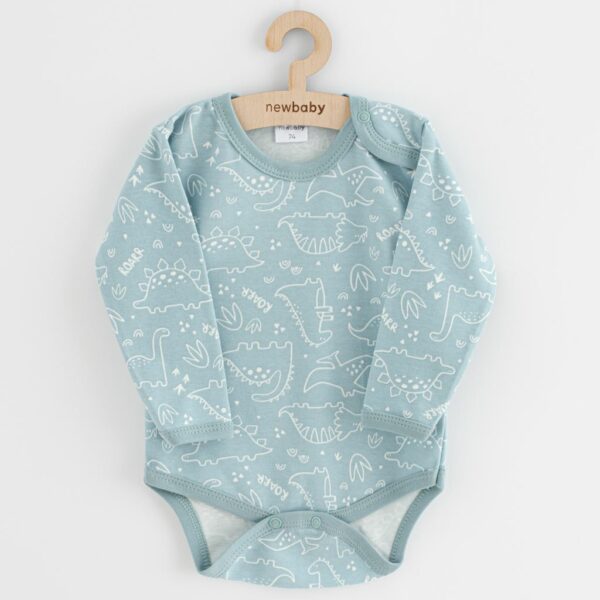 Baby bodysuit - lange mouwen - dino print - maat 74 (6-9m)