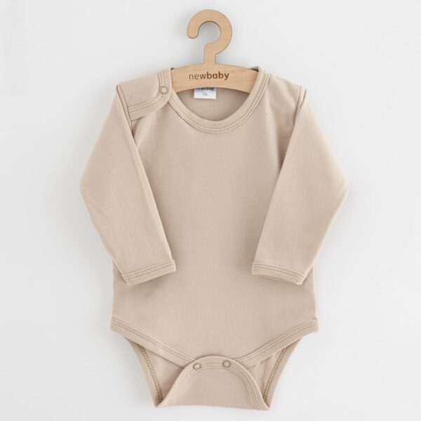 Baby bodysuit - light beige - size 86 (12-18m) - lange mouwen