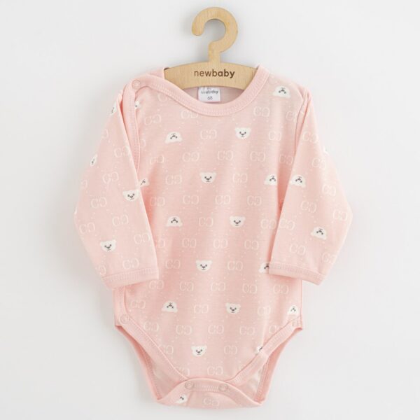 Baby rompertje - Teddy wit - Maat 50 - Lange mouwen - Drukknoopjes