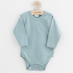 Baby romper - Lange mouwen - 100% katoen - Donker mint