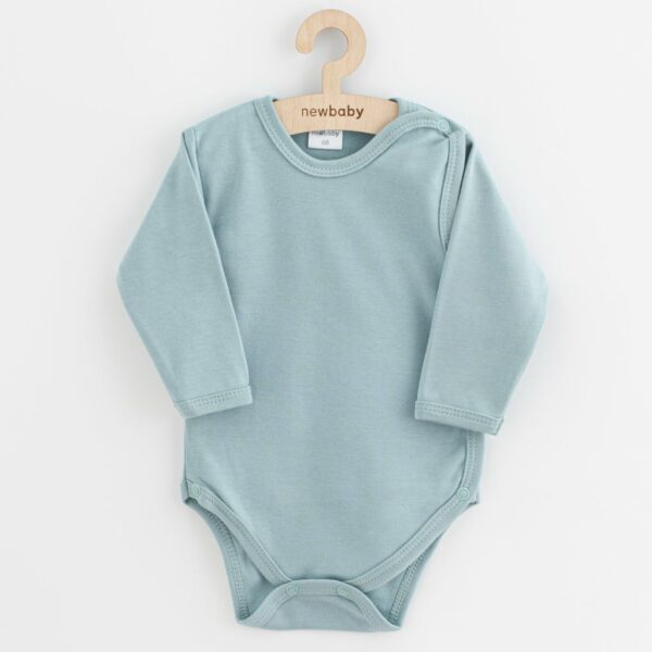 Baby romper - Lange mouwen - 100% katoen - Donker mint