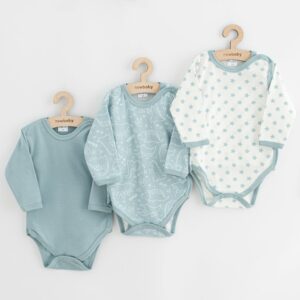 Babyrompers - 3 pcs - Lange mouwen - Volledige ritssluiting