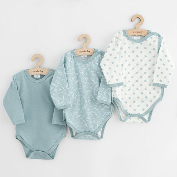 Babyrompers - 3 pcs - Lange mouwen - Volledige ritssluiting