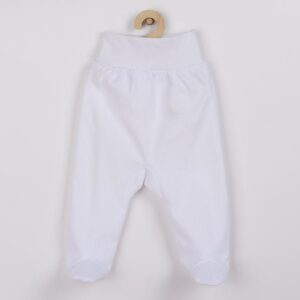Babybroek - Wit - Voetjes - Maat 56 (0-3 maanden) - 100% katoen
