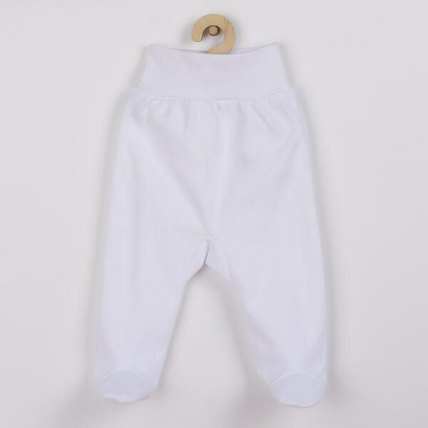 Babybroek - Wit - Voetjes - Maat 56 (0-3 maanden) - 100% katoen