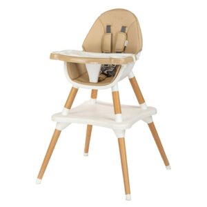 Meegroeiende Beige Kinderstoel 3-in-1 met Eetblad