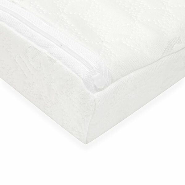 Basic baby hoofdkussen - wigvormig wit 59x37 cm - Afbeelding 2