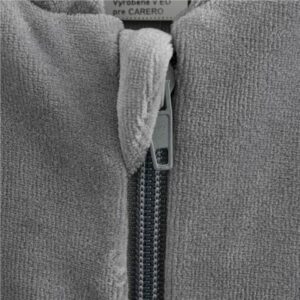 Baby sweatshirt - Grijs met lichtblauwe mouwen - Maat 86 (12-18 maanden)