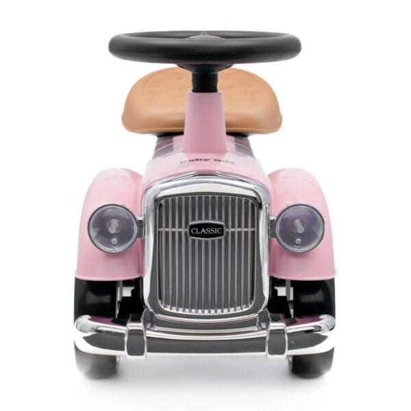 Retro Loopauto Roze – Loopwagen met Geluid en Opbergruimte - Afbeelding 3