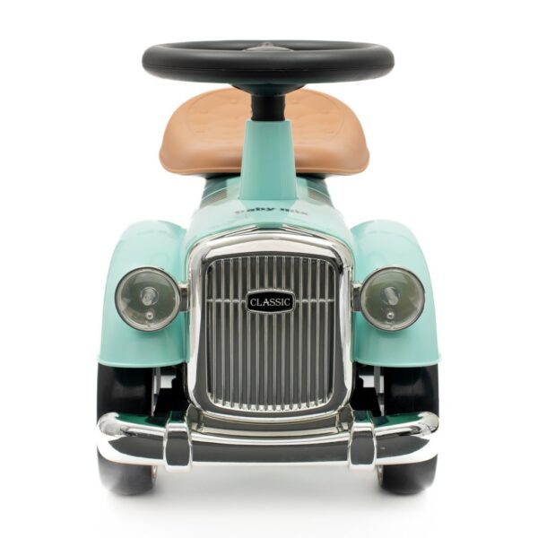 Retro Loopauto Mint – Loopwagen met Geluid en Opbergruimte