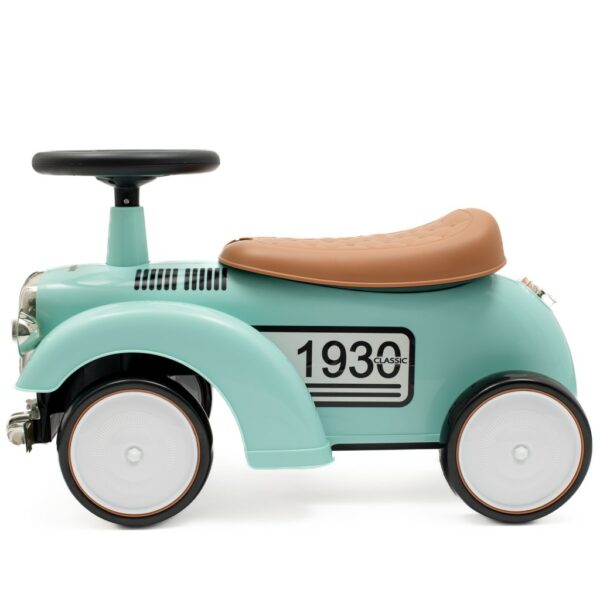Retro Loopauto Mint – Loopwagen met Geluid en Opbergruimte - Afbeelding 2