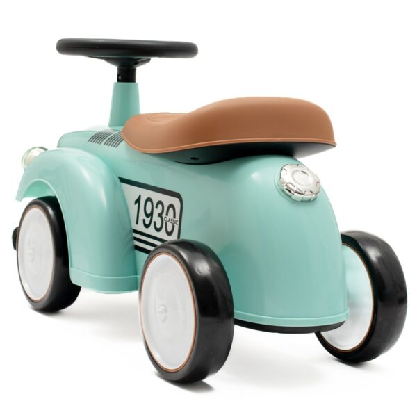 Retro Loopauto Mint – Loopwagen met Geluid en Opbergruimte - Afbeelding 3