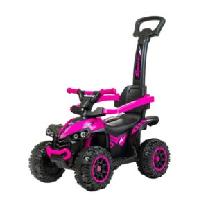 Mega Loopauto Roze – Met Duwstang en Geluid – Max. 30 kg