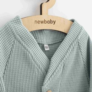 Baby vest - Mintgroen - Katoen - Maat 80 (9-12m) - Lange mouwen