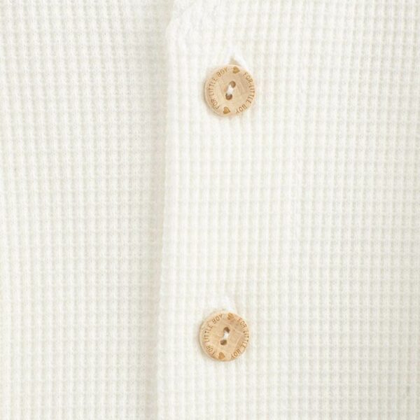 Jasje - Katoen - Wit - Maat 92 (18-24m) - Elegante babykleding - Afbeelding 2