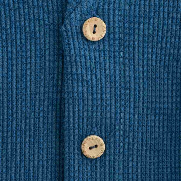 Kinderjasje - Blauw - Maat 68 (18-24m) - 100% Katoen - V-hals - Afbeelding 2