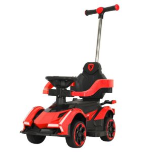 Kinderloopauto - Elektrische Autofiets - Rood/ Zwart
