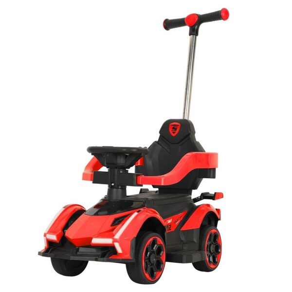 Kinderloopauto - Elektrische Autofiets - Rood/ Zwart