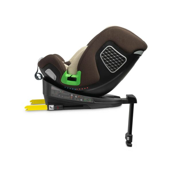 I-Size Autostoeltje 360° Rotatie Bruin Beige Veiligheid - Afbeelding 2