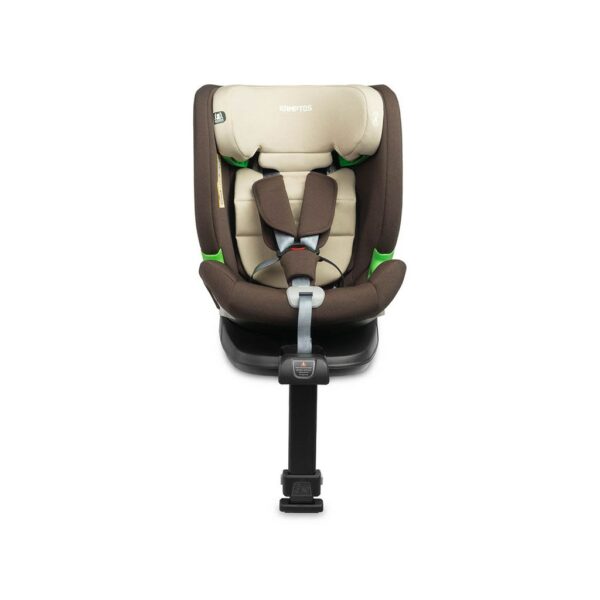 I-Size Autostoeltje 360° Rotatie Bruin Beige Veiligheid - Afbeelding 4