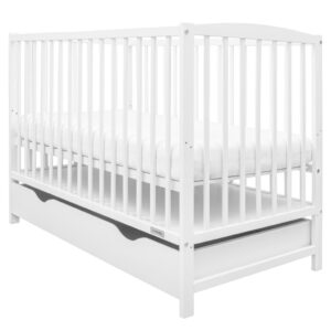 Babybedje Wit Hout met Lade - Modern en Veilig