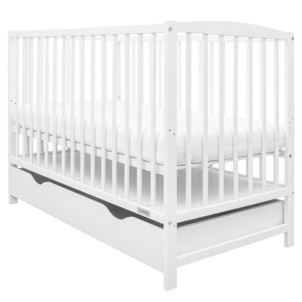 Babybedje Wit Hout met Lade - Modern en Veilig