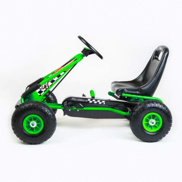 Felgroene Go-kart voor Kinderen - Sportief en Veilig