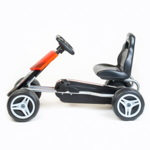 Go-kart Trapauto met Ergonomisch Zitje - Zilver Oranje