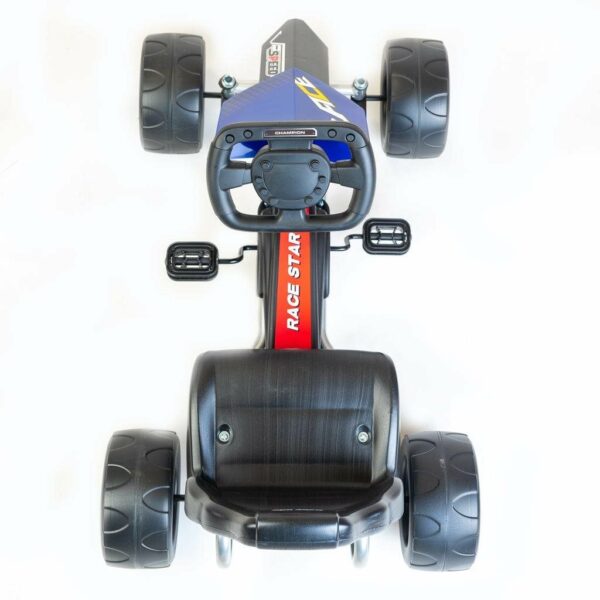 Go-kart Trapauto met Ergonomisch Zitje - Zilver Oranje - Afbeelding 3