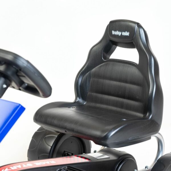 Sportieve Skelter met Ergonomische Lederen Stoel - Blauw - Afbeelding 5