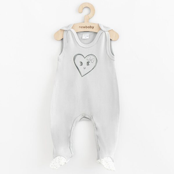 Babyromper - Mouwloos - Verstelbare schouderbandjes - Sluiting tussen de benen