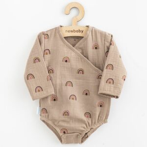 Baby kleding - Katoen bodysuit - Lange mouwen - Regenbogen patroon