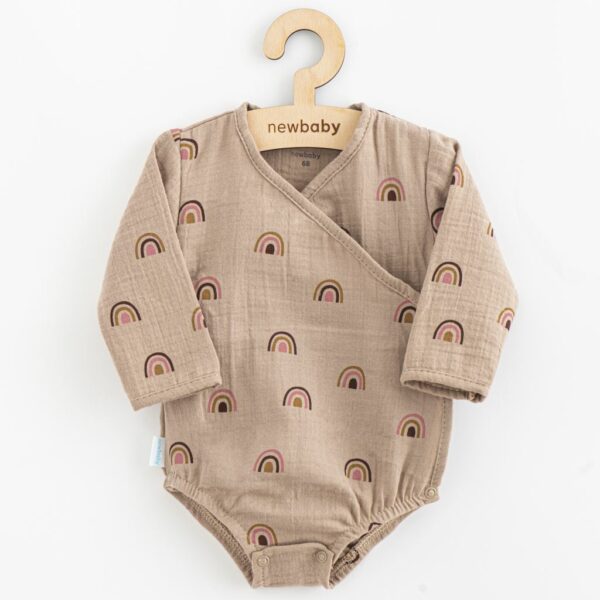 Baby kleding - Katoen bodysuit - Lange mouwen - Regenbogen patroon
