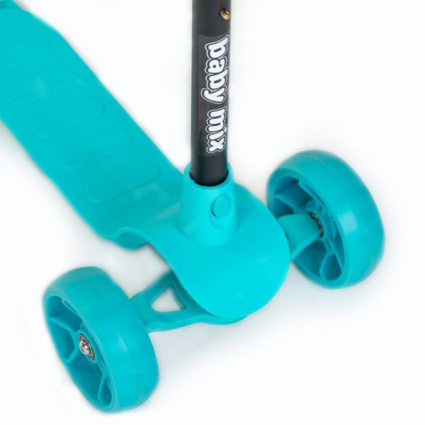 Kinderstep Driewieler Turquoise - Verstelbaar en Veilig - Afbeelding 4