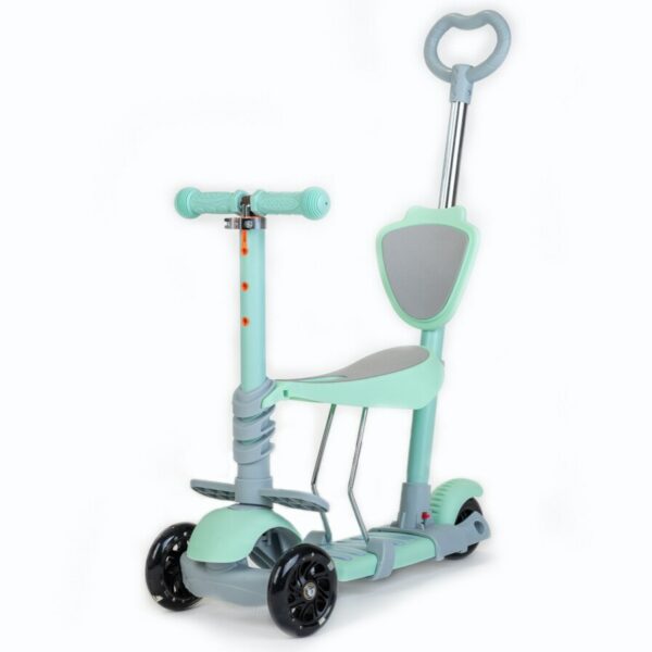 Multi 3-in-1 Driewieler Scooter Blauw – Verstelbaar – Met Verlichting