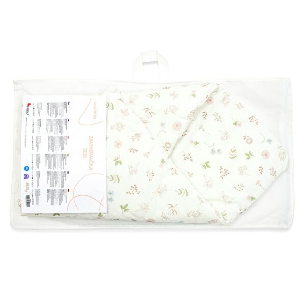 Wikkeldoek - Bloemenprint Zoe - Lichtgewicht - Ademend - Afbeelding 2