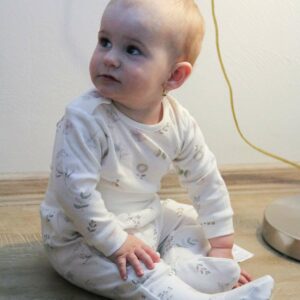 Babybroek - 100% Katoen - Maat 68 (4-6 maanden) - Bloemenmotief