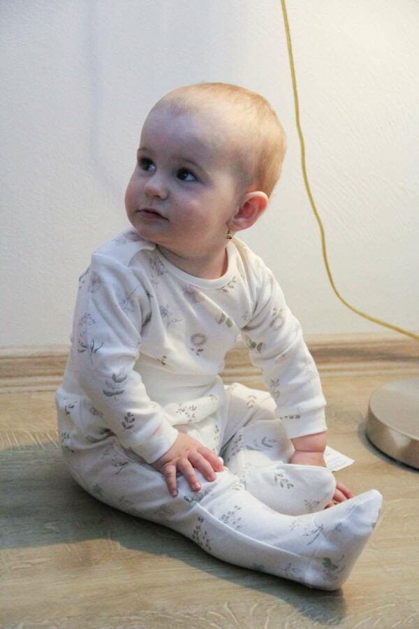 Babybroek - 100% Katoen - Maat 68 (4-6 maanden) - Bloemenmotief