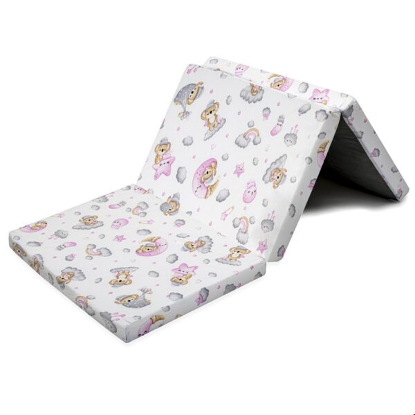 Opvouwbare Babymatras - Koala Roze - 120x60x5 cm