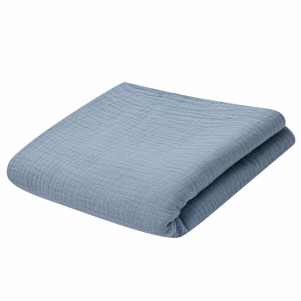 Babydeken Hydrofiel Katoen Blauw 70x100 cm Zacht