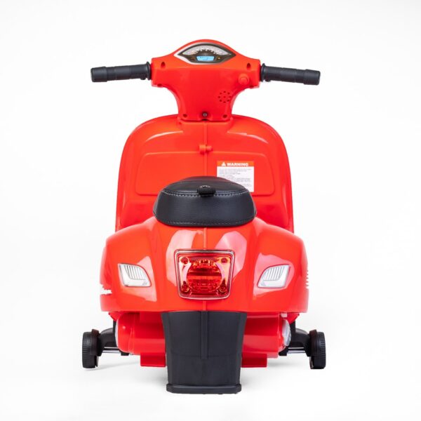 Vespa Kinder Scooter rood - Elektrisch met Zijwieltjes - Afbeelding 4
