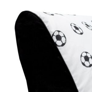 Kinderfauteuil - Zwart-wit - Voetbaldessin - Kindersofa