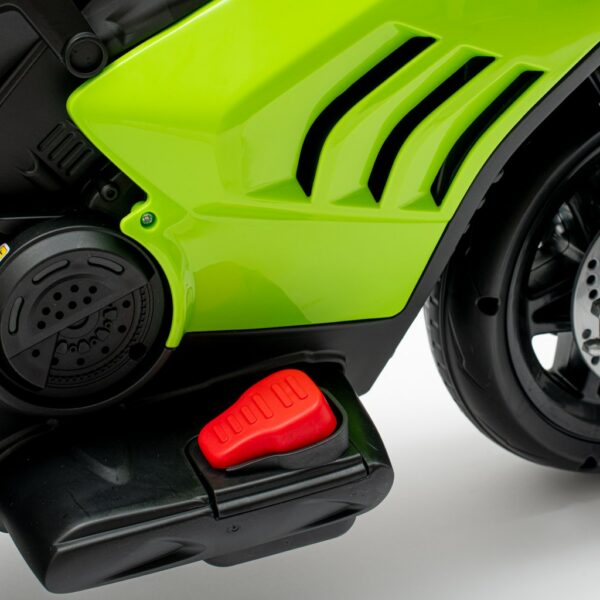 Supersport Elektrische Kinder Motor Groen – Met Geluid en Zijwieltjes - Afbeelding 5