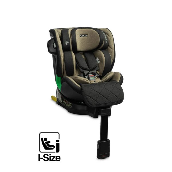 I-SIZE Autokinderzitje - 360° draaibaar - Grijs/zwart - Afbeelding 2