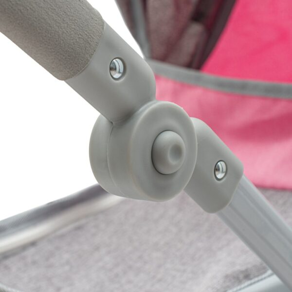 Poppenwagen 2-in-1 mGrijs et Roze Accenten - Afbeelding 4