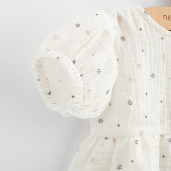 Baby Jurk - Katoen - Katoen - Korte Mouwen - Bloemenprint