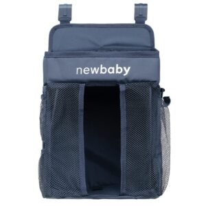 Donkerblauwe organizer voor autostoel en kinderwagen