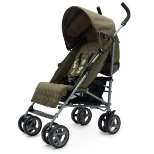 Kinderwagen Olijfgroen - Inklapbaar met Vijfpuntsgordel