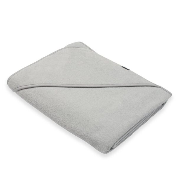 Babycape Set - Badstof met Washandje - Grijs - Afbeelding 3